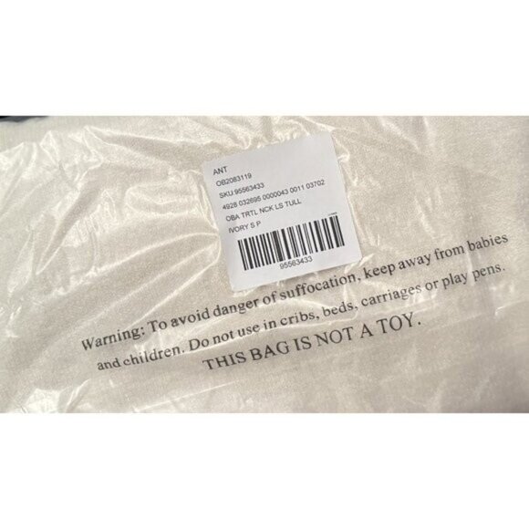 NWT Size SP -Anthro Long-Sleeve Turtleneck Tulle Twofer Mini Dress (NWT US$ 228) - Picture 10 of 16